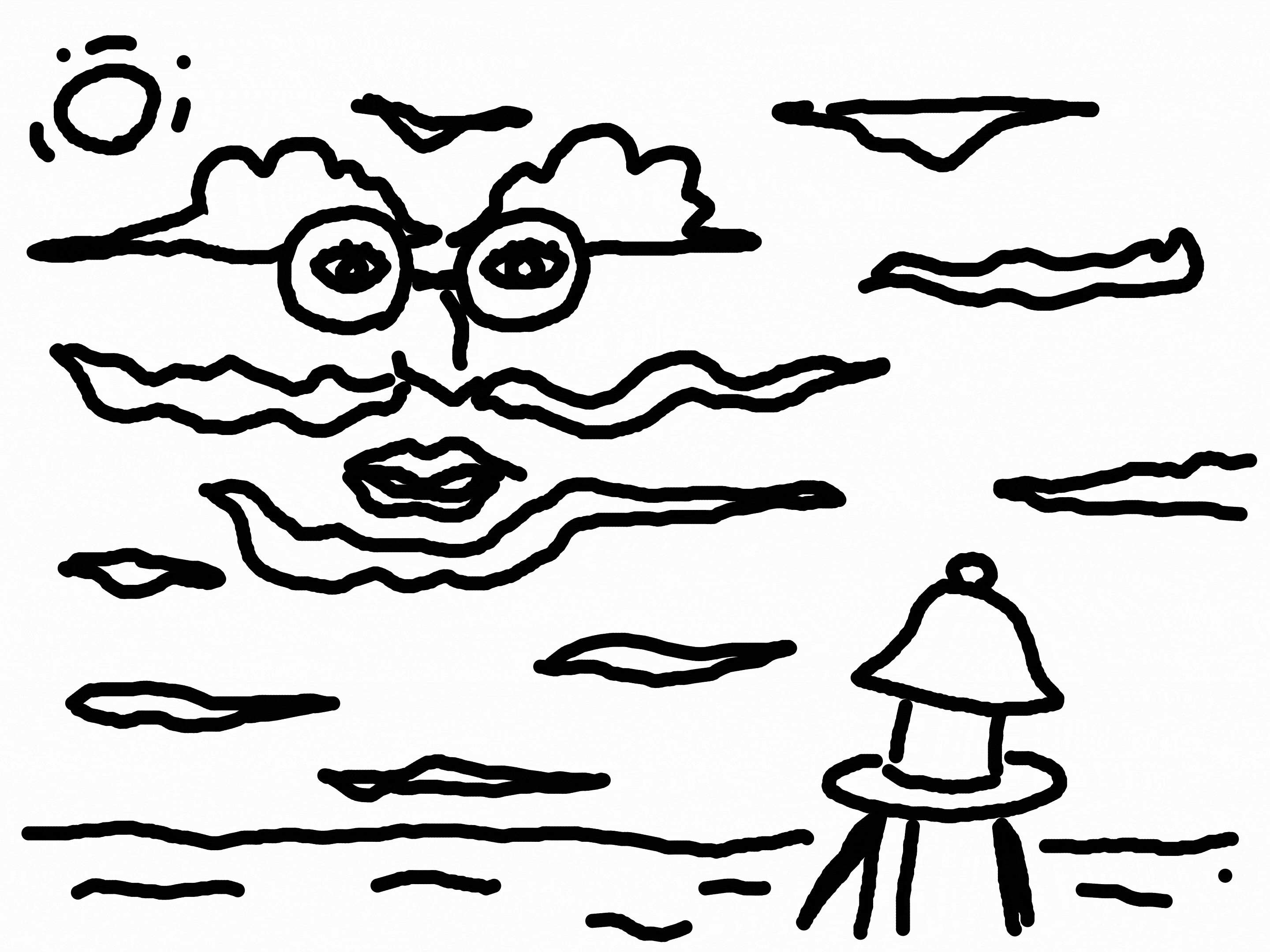 空に現れた顔